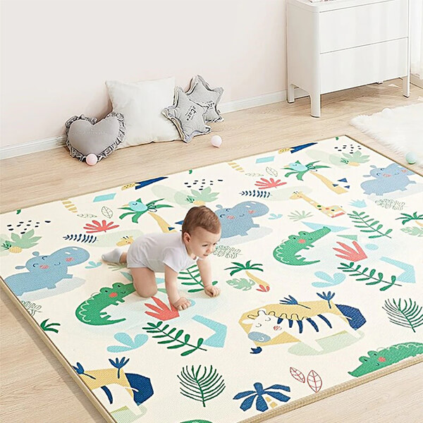 Tapis en mousse XPE antichoc bébé pliable 2cm - Go Bebe